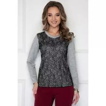 Блузка женская «Сибари блэк грэй», размер 54