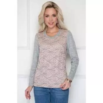 Блузка женская «Сибари грэй пинк», размер 48