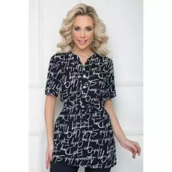 Блузка женская «Солита дарк блу», размер 52