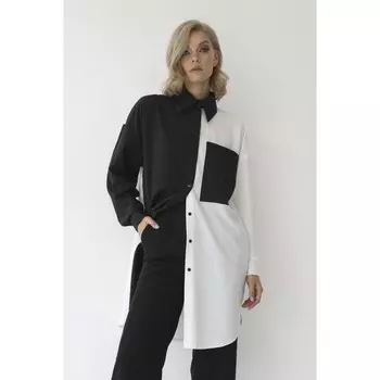 Блузка женская удлинённая, размер 50-52