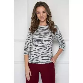 Блузка женская «Зео блэк грэй», размер 56