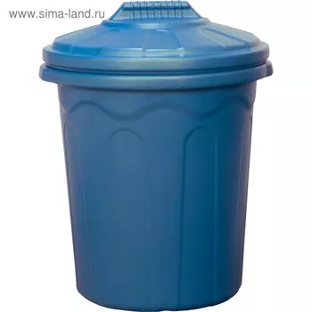 Бочка-бак хозяйственно-бытовой, 80 л, с крышкой, синий