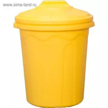 Бочка-бак хозяйственно-бытовой, 80 л, с крышкой, жёлтый