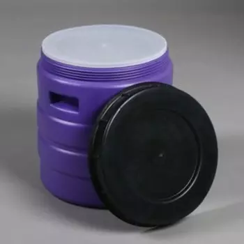 Бочка пищевая, 24 л, горловина 27 см, пластиковая, с крышкой, МИКС