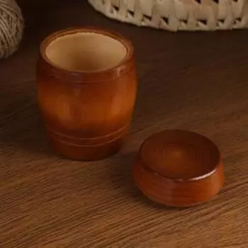 Бочонок для мёда и сыпучих продуктов, тёмный, 300 г,