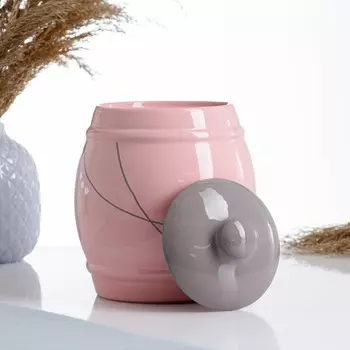 Бочонок "Псковский" малый 1,25л / 18,5х14см, зефир