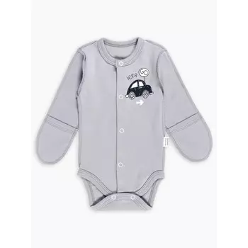 Боди Beep-Beep, рост 56 см, цвет серый