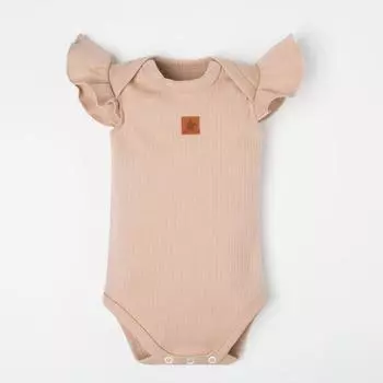 Боди без рукавов Крошка Я BASIC LINE, рост 62-68 см, бежевое