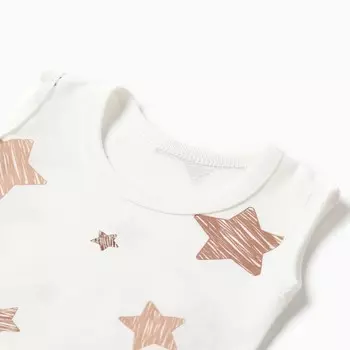 Боди Bloom Baby Звездочки без рукавов, р. 86 см, молочный