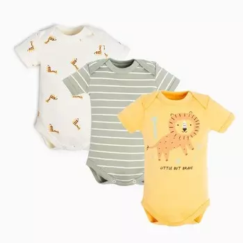 Боди детские Крошка Я «Сафари»-3 шт, рост 68-74 см