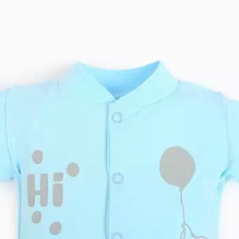 Боди детский, цвет голубой, Hi, рост 68 см