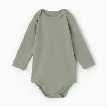 Боди детский, цвет хаки, рост 80 см