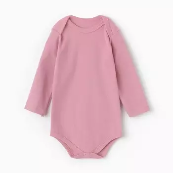 Боди детский, цвет пудра, рост 74 см