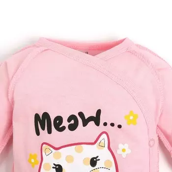 Боди детский, цвет розовый, рост 62-68см