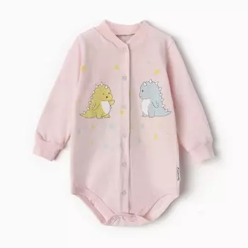 Боди детский, цвет розовый, рост 74 см