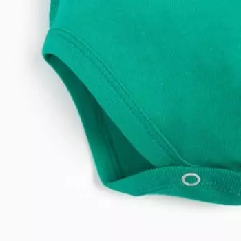 Боди детский, цвет тёмно-зелёный, рост 56-62см