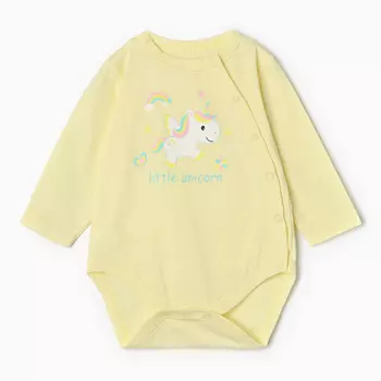 Боди детский, цвет жёлтый, рост 62 см