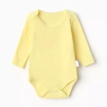 Боди детский, цвет жёлтый, рост 68 см
