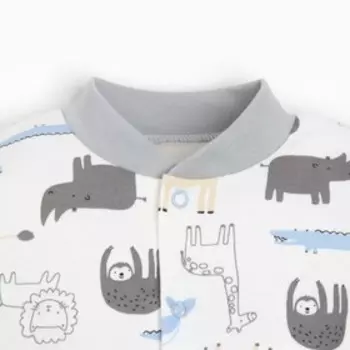 Боди детское, цвет белый, рост 50-56 см