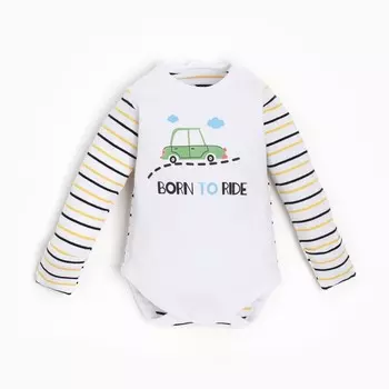 Боди детское, цвет белый, рост 62 см