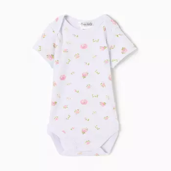 Боди детское, цвет белый, рост 80 (9-12 мес)