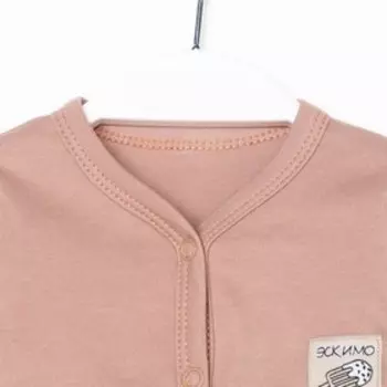 Боди детское, цвет бежевый, рост 62 см