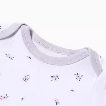 Боди детское, цвет бежевый, рост 68 см (3-6 мес)