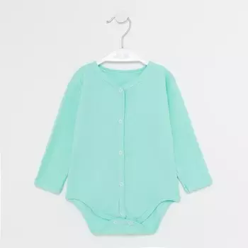 Боди детское, цвет бирюзовый,рост 62