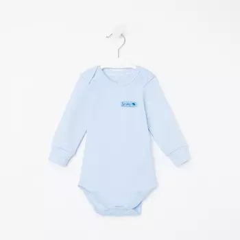 Боди детское, цвет голубой, рост 56 см