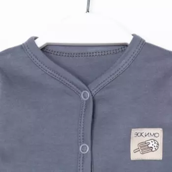 Боди детское, цвет графит, рост 68 см