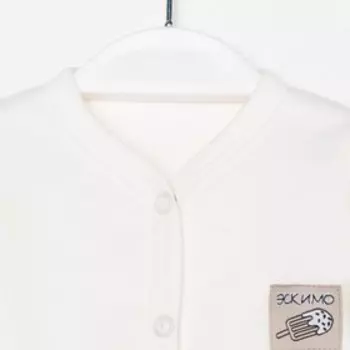 Боди детское, цвет молочный, рост 56 см