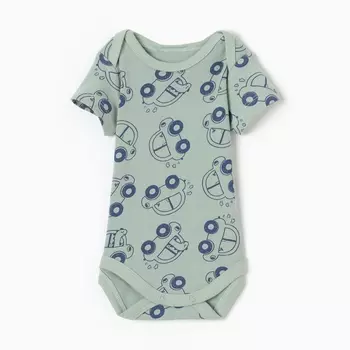 Боди детское, цвет мятный, рост 62 (1-3 мес)