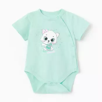 Боди детское, цвет мятный, рост 62