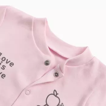 Боди детское, цвет розовый, рост 62 см