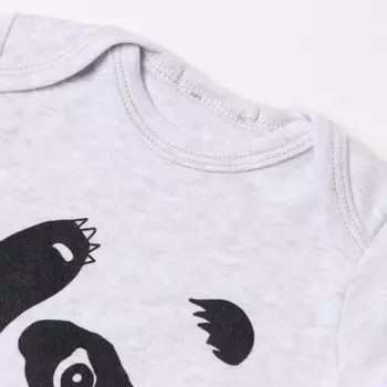 Боди детское, цвет серый, рост 68 см