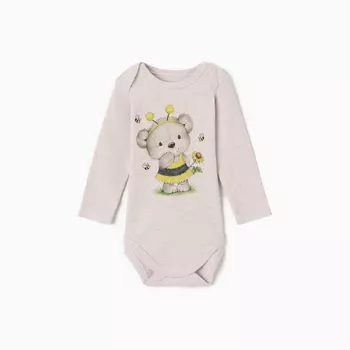Боди детское, цвет серый, рост 80 (9-12 мес)