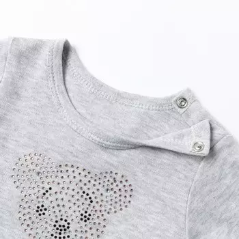 Боди детское, цвет серый, рост 80 см