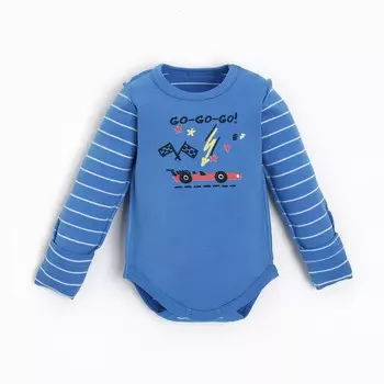 Боди детское, цвет синий, рост 62см