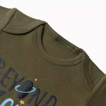 Боди детское, цвет зелёный, рост 74 см