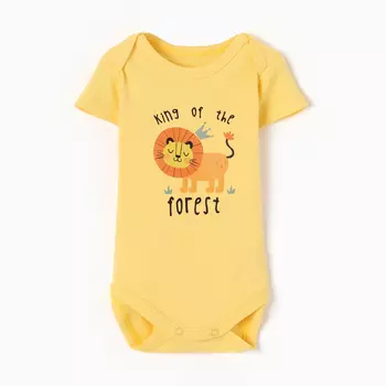 Боди детское, цвет желтый, рост 68 (3-6 мес)