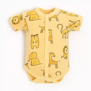 Боди детское, цвет жёлтый, рост 56см