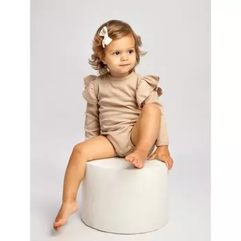 Боди детское Fashion, рост 56 см, цвет бежевый