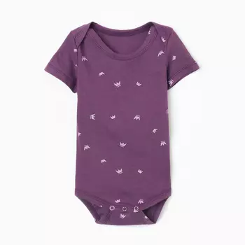 Боди детское MINAKU, рост 68-74 см, фиолетовое