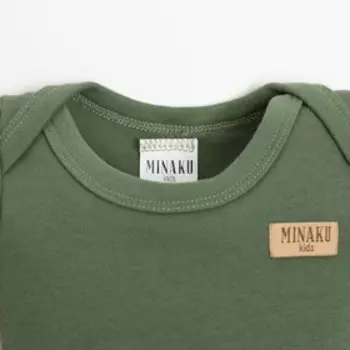 Боди детское MINAKU, рост 74-80 см, хаки