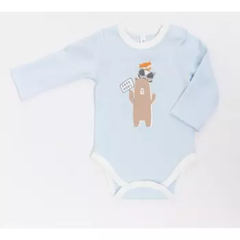 Боди детское, рост 62 см, цвет голубой