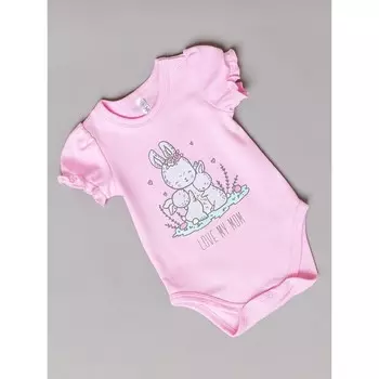 Боди детское, рост 62 см, цвет розовый