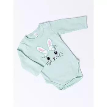 Боди детское, рост 68 см, цвет зелёный