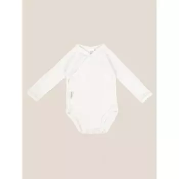 Боди детское с длинным рукавом Amarobaby Animals Зайка, молочный, размер 62
