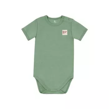 Боди детское с коротким рукавом Basic, рост 74 см, цвет зелёный