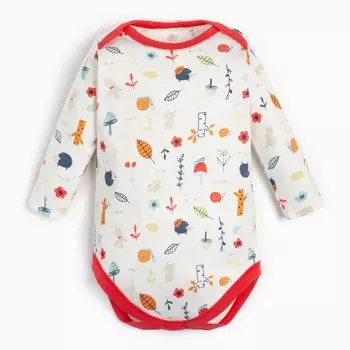 Боди для девочки, цвет молочный, рост 62 см (1-3м)